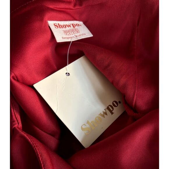 Stunning Red Love Dress Size 4 Elegant Holiday Party Mini Dress with Front Slit - Picture 7 of 7